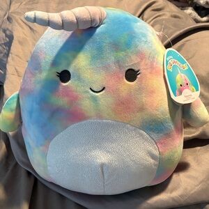 Squishmallows Rainbow Narwhal Plush